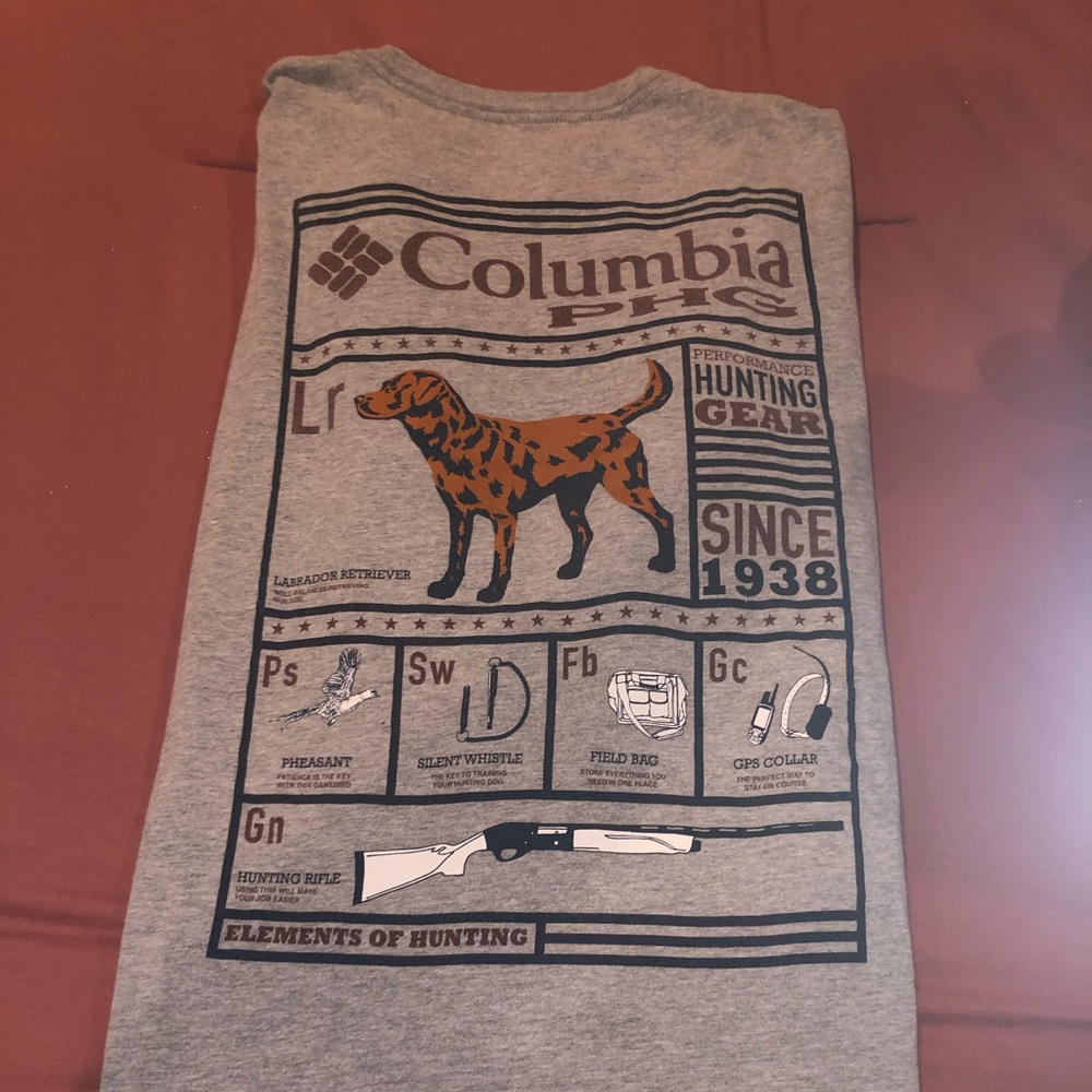 Mens Long-sleeve Columbia t shirt, good condition.